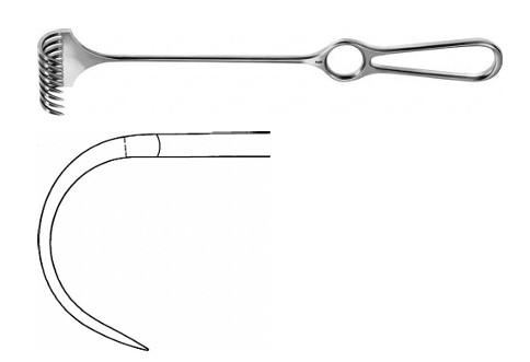 РЕТРАКТОР 8-ЗУБ. НАПІВГОСТР. 28X40MM280MM